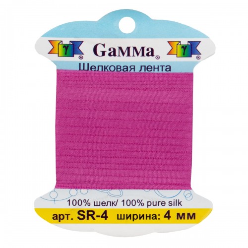 "Gamma"   шелковая   SR-4   ФАСОВКА   0.2 -  4 мм  9.1 м ± 0.5 м №116 фуксия