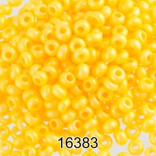 Бисер Чехия круглый 4   10/0   2.3 мм  500 г 16383 (Ф307) т.желтый