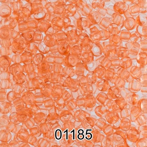 Бисер Чехия круглый 5   10/0   2.3 мм  500 г 01185 (Ф342) т.оранжевый