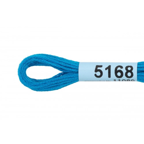 Нитки для вышивания "Gamma"    мулине  ( 3173-6115 )  100\% хлопок   24 x  8 м №5168 синий
