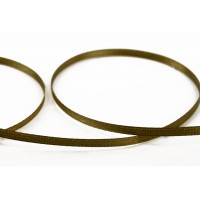Лента атласная 3 мм ( 1/8 ")  "Gamma"   AL-3P   двухстор.   91.4 м №144 т.хаки