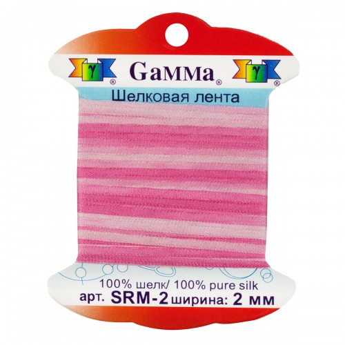"Gamma"   шелковая   SRM-2   ФАСОВКА   0.2 -  2 мм  9.1 м ± 0.5 м M008 бл.розовый/розовый