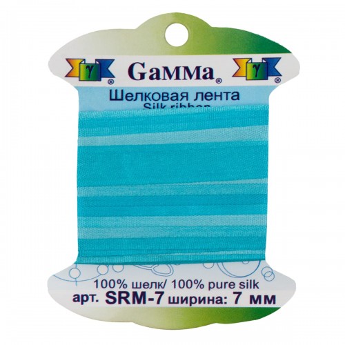 "Gamma"   шелковая   SRM-7   ФАСОВКА   0.2 -  7 мм  9.1 м ± 0.5 м M044 св.голубой/голубой