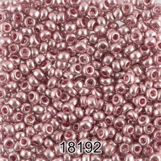 Бисер Чехия круглый 6   10/0   2.3 мм  500 г 18192 (Ф444) т.розовый/металлик