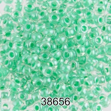 Бисер Чехия круглый 5   10/0   2.3 мм  500 г 38656 (Ф431) св.зеленый