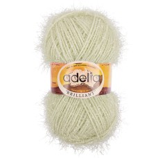 Пряжа ADELIA "BRILLIANT"   100\% полиэстер   10 шт. х  50 г  90 м ± 5 м №18 молочный