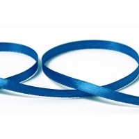 Лента атласная 6 мм ( 1/4 ")  "Gamma"   33 м ± 2 м №040 синий