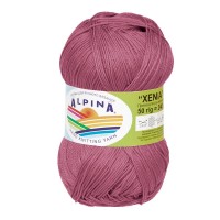 Пряжа ALPINA "XENIA" 2   100\% мерсеризованный хлопок   10 шт. х  50 г  240 м ± 10 м №316 св.сиреневый