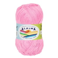 Пряжа ALPINA "XENIA"   100\% мерсеризованный хлопок   10 шт. х  50 г  240 м ± 10 м №106 розовый