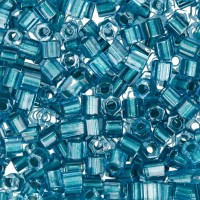 Бисер Япония "TOHO" 11/0   HEXAGON №4   2.2 мм  500 г №0377 бирюзовый