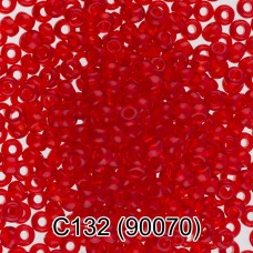Бисер Чехия "GAMMA" круглый 3   10/0   2.3 мм  10 х  5 г  1-й сорт C132 красный ( 90070 )