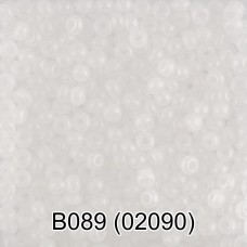 Бисер Чехия "GAMMA" круглый 2   10/0   2.3 мм  10 х  5 г  1-й сорт B089 белый ( 02090 )