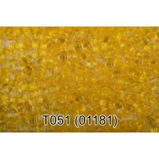 Бисер Чехия "GAMMA" TWIN 3   321-96001   2.5 x 5 мм  10 х  5 г  1-й сорт T051 желтый ( 01181 )