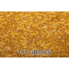 Бисер Чехия "GAMMA" TWIN 3   321-96001   2.5 x 5 мм  10 х  5 г  1-й сорт T013 янтарный ( B1003 )