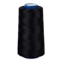 Нитки текстурированные   "Nitka"   "U" 150D/1 non-twisted   100\% полиэстер   5000 м _ЧЕРНЫЙ