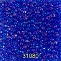 Бисер Чехия круглый 1 10/0 2.3 мм 500 г 31080 (Ф498) синий