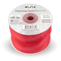 Лента капроновая 50 мм ( 2 ")  "BLITZ"   OR-50   22.8 м ± 0.5 м №119 коралловый