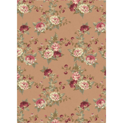 Ткань для пэчворка PEPPY   ВИКТОРИАНСКИЕ РОЗЫ   ФАСОВКА   50 x 55 см  146 г/кв.м ± 5   100\% хлопок ВР-05 бежевый