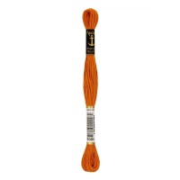 Нитки для вышивания "Anchor"   мулине   100\% хлопок   12 x  8 м 1001 оранжевый