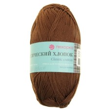 Пряжа Пехорская ПТ "Классический хлопок"   100\% мерсеризованный хлопок   5 шт. х  100 г  250 м №513 кора
