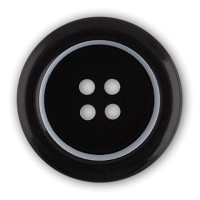 Пуговица костюмная с проколами "Gamma"   OXG 0014   24 " ( 15 мм)  24 шт  № А008 черный