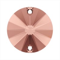Страз 3200   цветн.   10 мм  кристалл   24 шт  в пакете антично-розовый (blush rose 257)