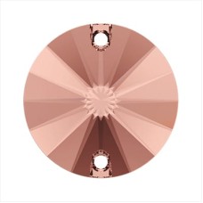 Страз 3200   цветн.   10 мм  кристалл   24 шт  в пакете антично-розовый (blush rose 257)