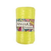 Пряжа ARACHNA "Raffia"   100\% полипропилен   5 шт. х  50 г ± 10 г  200 м ± 12 м №17 желто-зеленый