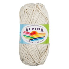 Пряжа ALPINA "GARRY"   100\% мерсеризованный хлопок   10 шт. х  50 г  50 м ± 2 м №09 кварц (св.серый)