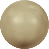 Бусина стеклянная 5810   8 мм  10 шт  в пакете   под жемчуг   кристалл т.золотой (vintage gold 651)