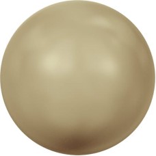 Бусина стеклянная 5810   8 мм  10 шт  в пакете   под жемчуг   кристалл т.золотой (vintage gold 651)