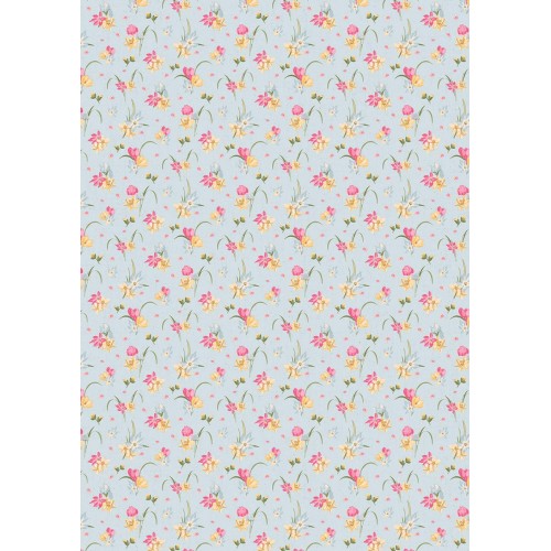 Ткань для пэчворка PEPPY   ВЕСЕННИЙ ЭТЮД   ФАСОВКА   50 x 55 см  146 г/кв.м ± 5   100\% хлопок ВЭ-14 голубой