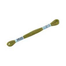 Нитки для вышивания "Gamma"    мулине  ( 0820-3070 )  100\% хлопок   24 x  8 м №0820 хаки