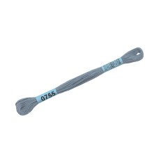 Нитки для вышивания "Gamma"    мулине  ( 0207-0819 )  100\% хлопок   24 x  8 м №0755 серо-голубой