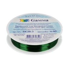 "Zlatka"   / "Gamma"   Проволока для бисера   DGB-3  d 0.3 мм  50 м ± 0.5 м №05 зеленый