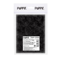 "PEPPY"   Плюш   PRC   ФАСОВКА   48 x 48 см  374 г/кв.м ± 5   100\% полиэстер 02 черный