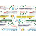 Ткань для пэчворка PEPPY NICO NICO LAND ФАСОВКА 100 x 110 см 200 г/кв.м 100\% хлопок 40732-10