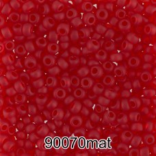 Бисер Чехия круглый 4   10/0   2.3 мм  500 г 90070 mat (Ф642) красный мат.