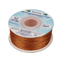 Шнур "Gamma"   1 мм  GC-001MC   цв. метал.   100 м ± 0.5 м №01 оранжевый