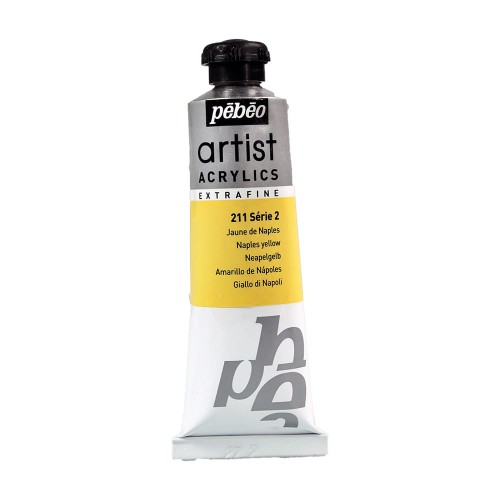 Краска акриловая "PEBEO"   Artist Acrylics extra fine №2   37 мл 907-211 неаполитанский желтый