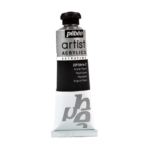 Краска акриловая "PEBEO"   Artist Acrylics extra fine №2   37 мл 907-229 серый Пейна