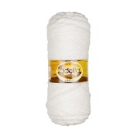 Пряжа ADELIA "MIMI"   100\% полиэстер   5 шт. х  100 г  80 м ± 4 м №02 БЕЛЫЙ