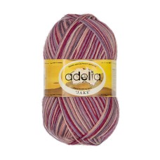 Пряжа ADELIA "JAKE"   75\% шерсть, 25\% нейлон   5 шт. х  100 г  400 м ± 15 м №24 сиреневый-лиловый-бордовый-кремовый