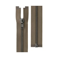 Молния Металл оксид (черный никель) ZIP 5B   однозамковая   55 см Тип 5   10 шт  разъёмная   "Gamma" №287 серо-коричневый