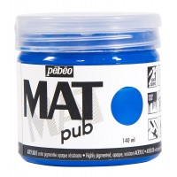 Краска акриловая "PEBEO"   экстра матовая Mat Pub №1   140 мл 256012 синий циан