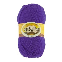 Пряжа ADELIA "TINA"   100\% акрил   5 шт. х  100 г  308 м ± 10 м №037 фиолетовый