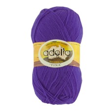 Пряжа ADELIA "TINA"   100\% акрил   5 шт. х  100 г  308 м ± 10 м №037 фиолетовый