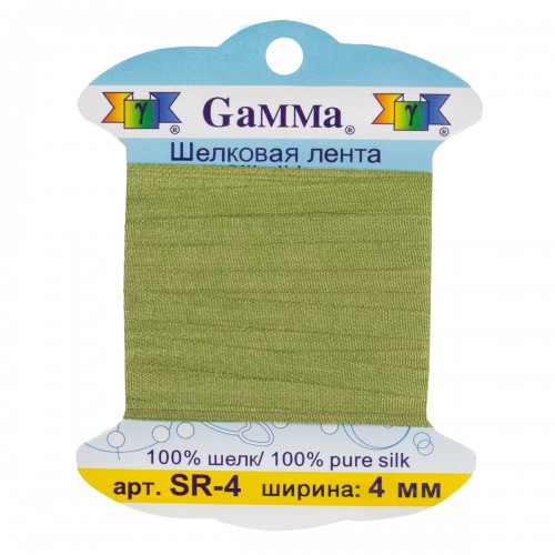 "Gamma"   шелковая   SR-4   ФАСОВКА   0.2 -  4 мм  9.1 м ± 0.5 м №212 св. зеленый