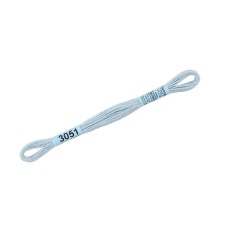 Нитки для вышивания "Gamma"    мулине  ( 0820-3070 )  100\% хлопок   24 x  8 м №3051 бл.серо-голубой