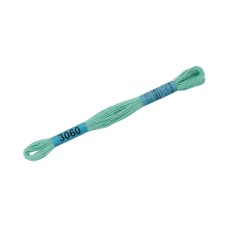 Нитки для вышивания "Gamma"    мулине  ( 0820-3070 )  100\% хлопок   24 x  8 м №3060 бирюза
